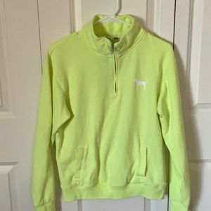 Pink half zipped hoody